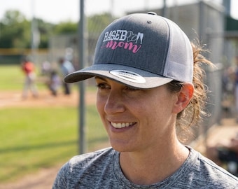 Baseball Mom Hat, Baseball Gift, Softball Mom Ball Cap, Sports Mom Hats, Mesh baseball hat, Ponytail Hat, Baseball Mom Trucker hats, Mom Hat