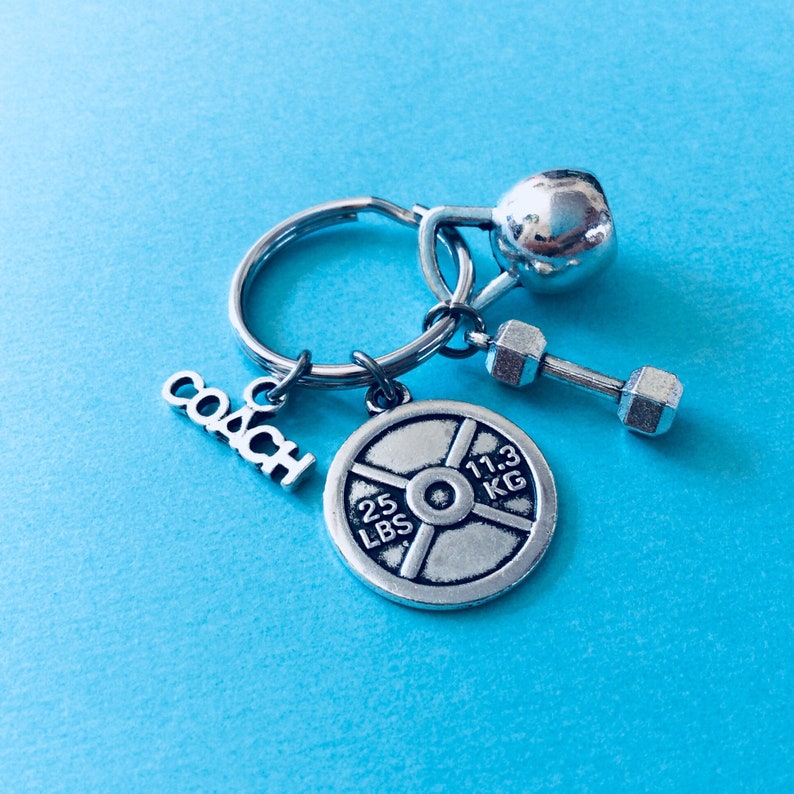PERSONAL TRAINER KEYCHAIN Bodybuilding Keychain Weight Etsy France