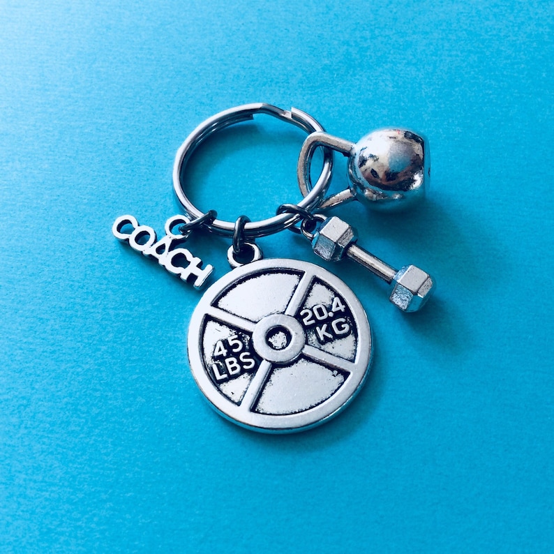 PERSONAL TRAINER KEYCHAIN, Bodybuilding Keychain, Weight Lifting