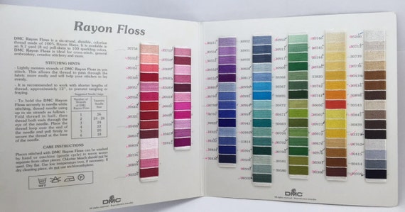 Dmc Satin Floss Color Chart
