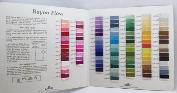 Dmc Satin Floss Color Chart