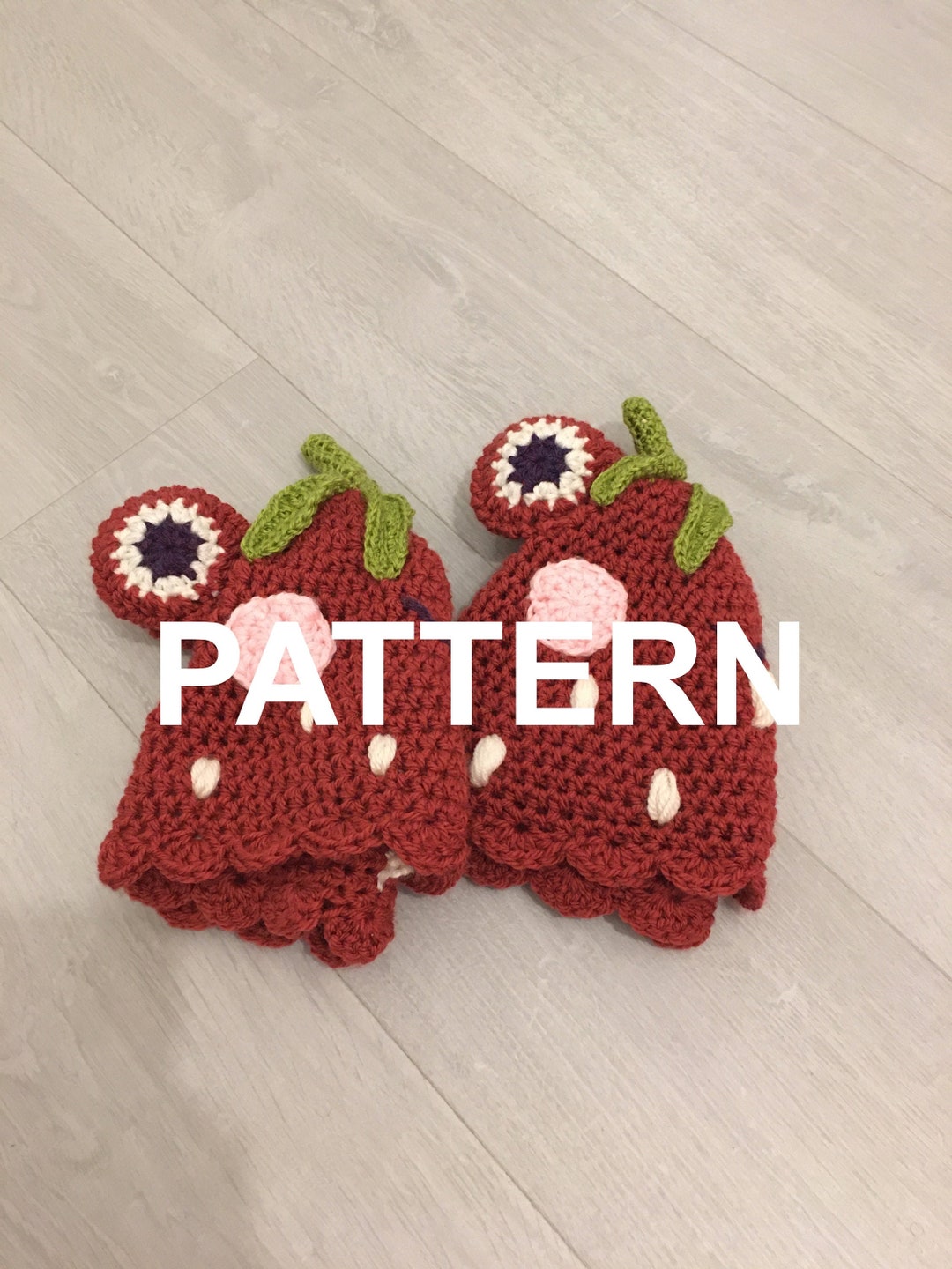 Frog Hat Crochet Strawberry | PATTERN - Etsy