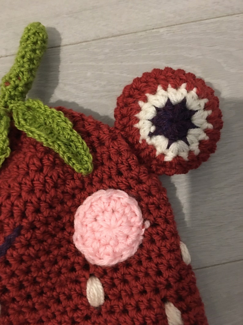 Frog Hat Crochet Strawberry | PATTERN - Etsy