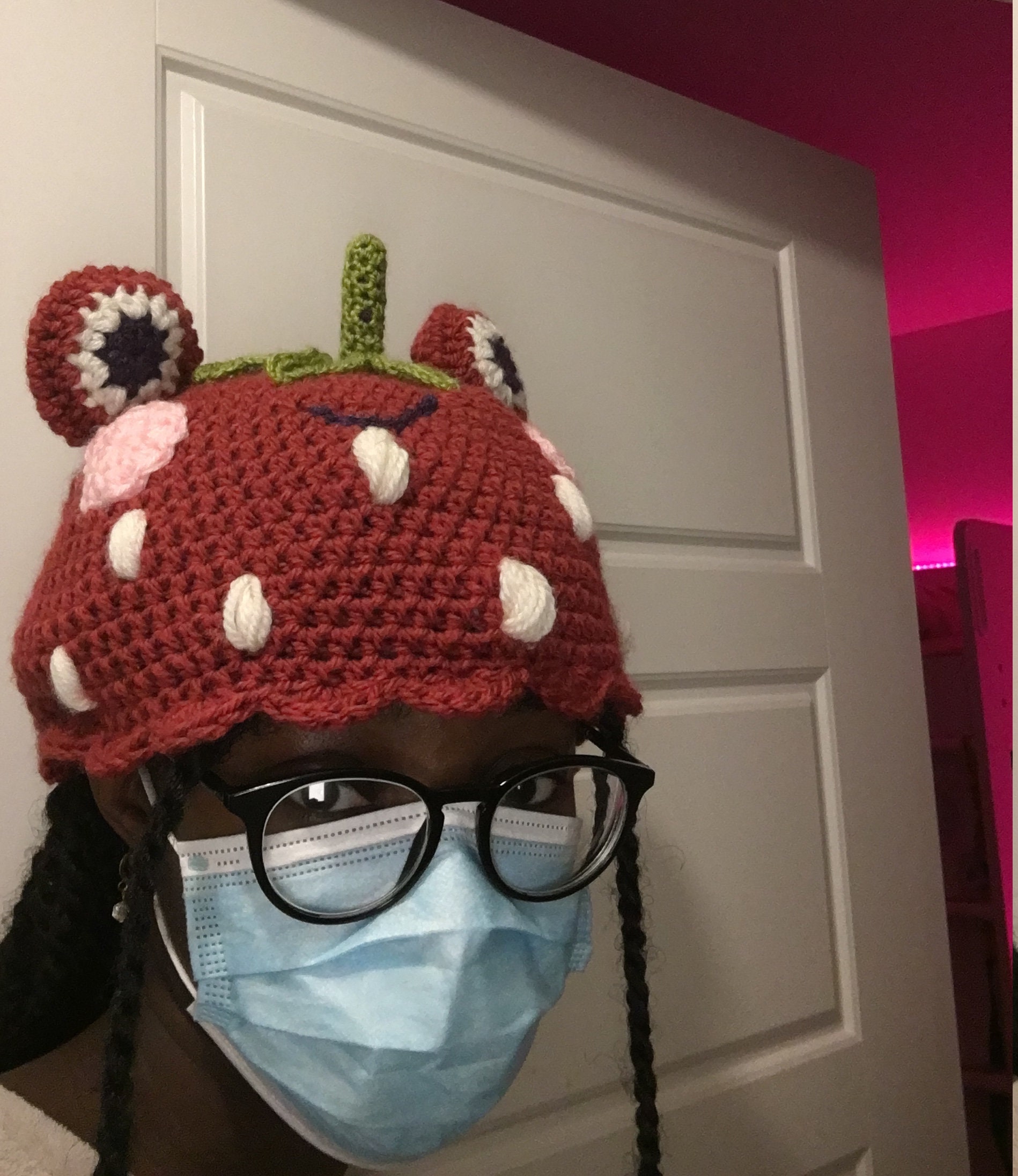 Frog Hat Crochet Strawberry | PATTERN - Etsy