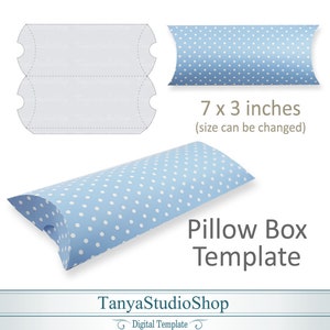 Pillow Box Template - SVG, ai, CRD, eps, pdf - Laser Cut Template - Cricut - Silhouette - ScanNcut - Instant Download 004