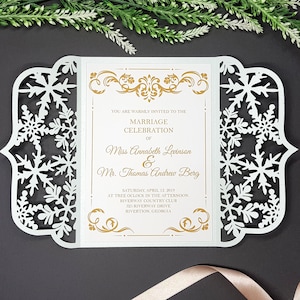 Gate-fold 5x7'' invitation template SVG, ai, CRD, eps, pdf Laser Cut Template Cricut Silhouette ScanNcut Instant Download 305 image 1