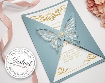 Download Laser Cut Invitation Etsy