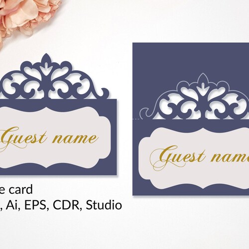 Place Card Template SVG PDF Ai CRD Eps Escort Card Etsy