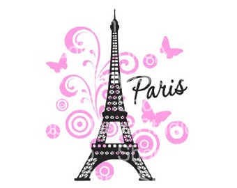 Paris - SVG, studio3, Dxf Cutting files - Commercial Use Ok - Silhouette Cameo - Cricut - Vinyl Projects – Diy