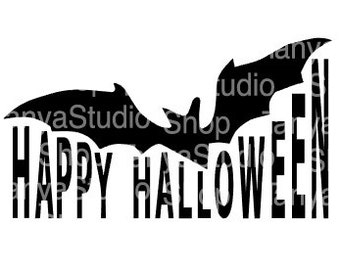Halloween - SVG, studio3, eps, Dxf, Ai, cdr - Commercial Use Ok - Silhouette Cameo - Cricut - Vinyl Projects – Diy - Instant Download