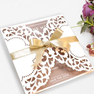 Hochzeitseinladung - SVG, DXF, Ai, KRS, Eps - Kartenvorlagen - Laser Cut - Silhouette Cameo - Cricut - Instant Download 162