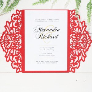 Hochzeit Einladung - SVG, Ai, KRS, Eps - Karte-Vorlagen - Laser Cut - Silhouette Cameo - Cricut - Instant Download 072