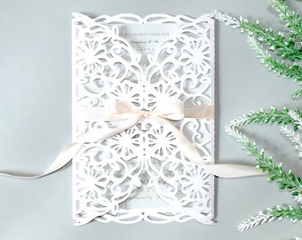 Download Laser Cut Wedding Invitation Template Cricut Etsy SVG, PNG, EPS, DXF File