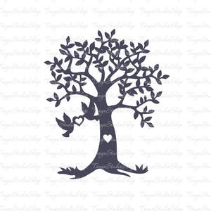 Tree - SVG, Dxf, cdr, eps, ai Cutting files - Commercial Use Ok - Silhouette Cameo - Cricut - Vinyl Projects – Digital download