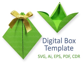 Box Template - SVG, ai, CRD, eps, pdf - Laser Cut Template - Cricut - Silhouette - ScanNcut - Instant Download 028