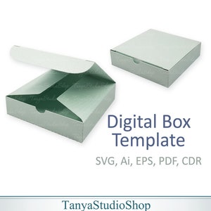 Box Template - SVG, ai, CRD, eps, pdf - Laser Cut Template - Cricut - Silhouette - ScanNcut - Instant Download 035