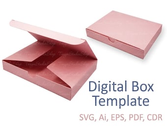Box Template - SVG, ai, CRD, eps, pdf - Laser Cut Template - Cricut - Silhouette - ScanNcut - Instant Download 011