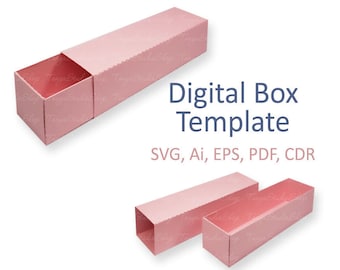 Box Template - SVG, ai, CRD, eps, pdf - Laser Cut Template - Cricut - Silhouette - ScanNcut - Instant Download 013
