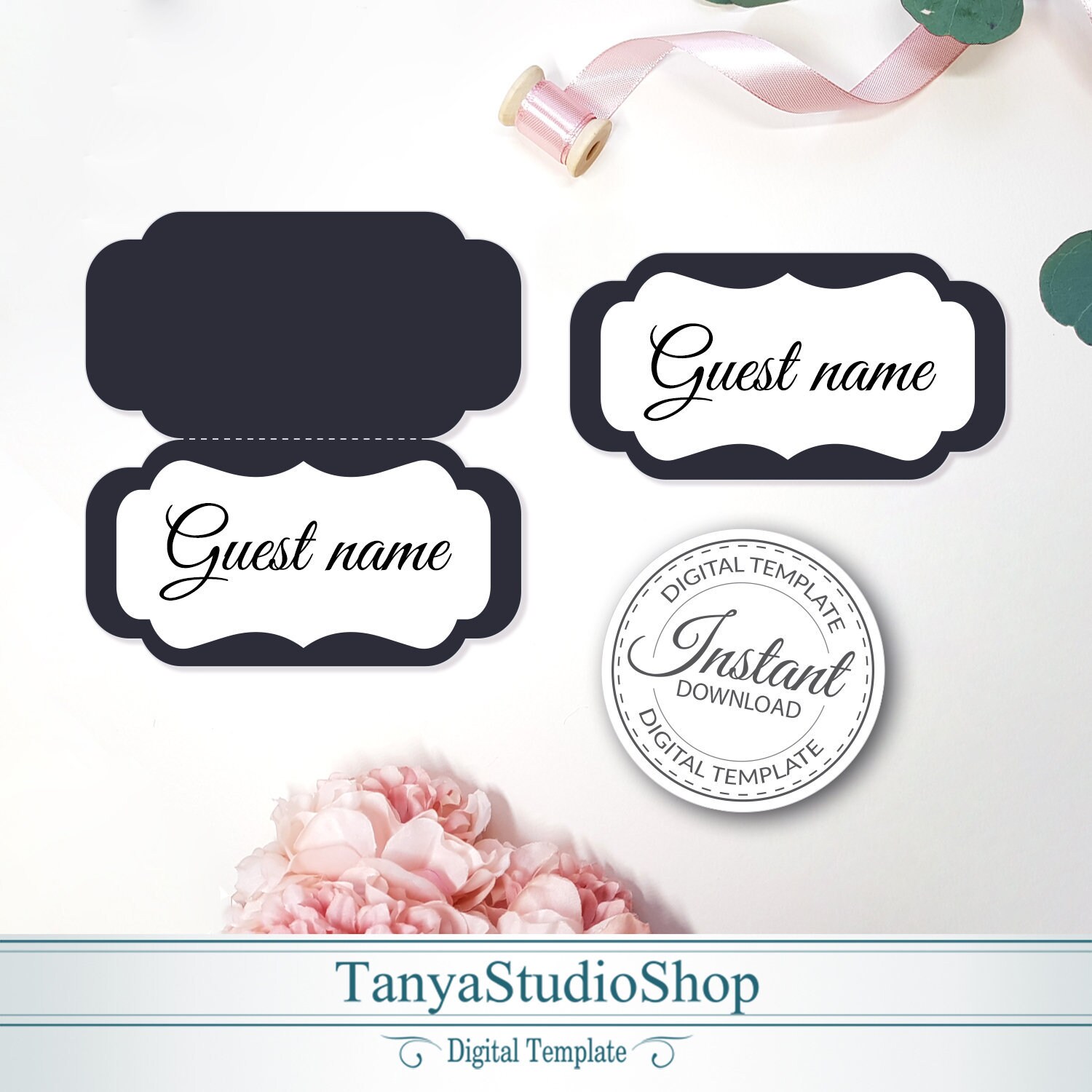 Place Card Template SVG PDF Ai CRD Eps Escort Card Etsy