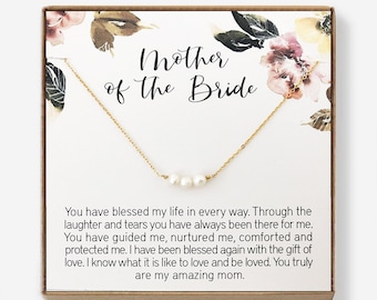 Mother Of The Bride Pearl Necklace, Dainty Petite Jewelry, Gift From Daughter, Gift For Mom, Freshwater Pearl, Gold, Sterling Silver