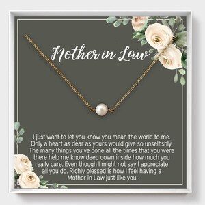 Cadeau de belle-mère, collier de perles réelles, perle unique, bijoux en perles solitaires, cadeau de mariage pour maman, cadeau de mère de la mariée de sa fille