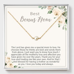 Cadeau de belle-mère, collier de perles réelles, perle unique, bijoux en perles solitaires, cadeau de mariage pour maman, cadeau de mère de la mariée de sa fille