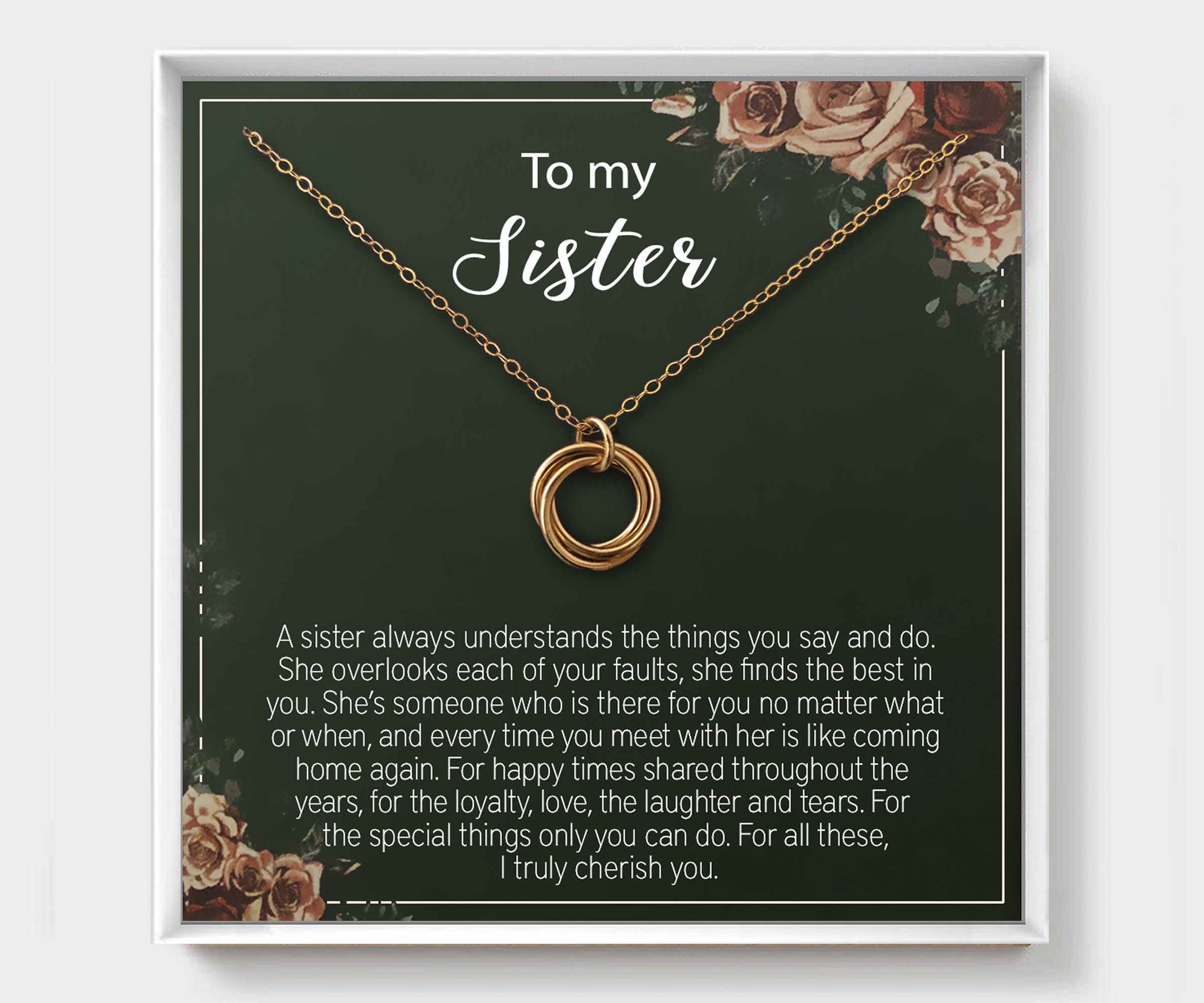 Dear ava shop sister necklace