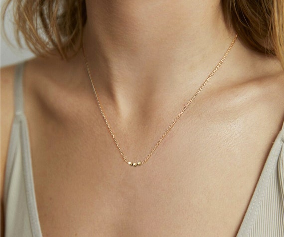 Three online bead necklace