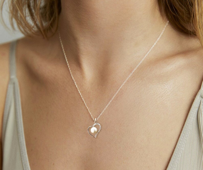 Gift For Best Friend Friendship Jewelry Heart Necklace CZ Soul Sister Gift Birthday Gift Sister Necklace Cubic Zirconia Gift For Her