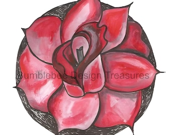 Lámina artística floral de rosas, elegante decoración para el hogar (descarga digital)