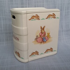 Children/'s Nursery Vanity Box Heart Shaped Melamine Box World of Peter Rabbit Box with Lid,Baby Shower Gift Peter Rabbit Trinket Box
