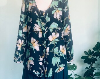 teal green blouse
