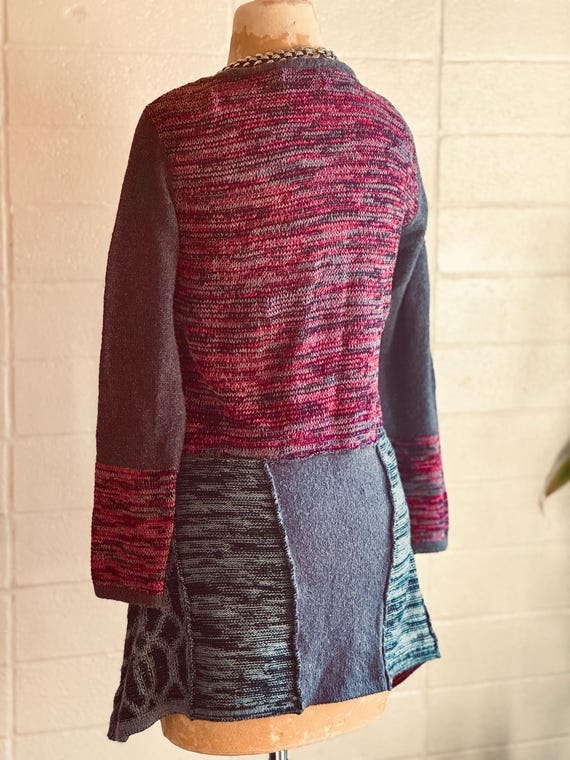 Colorblock Knit CottonTunic / loose fitting / var… - image 6