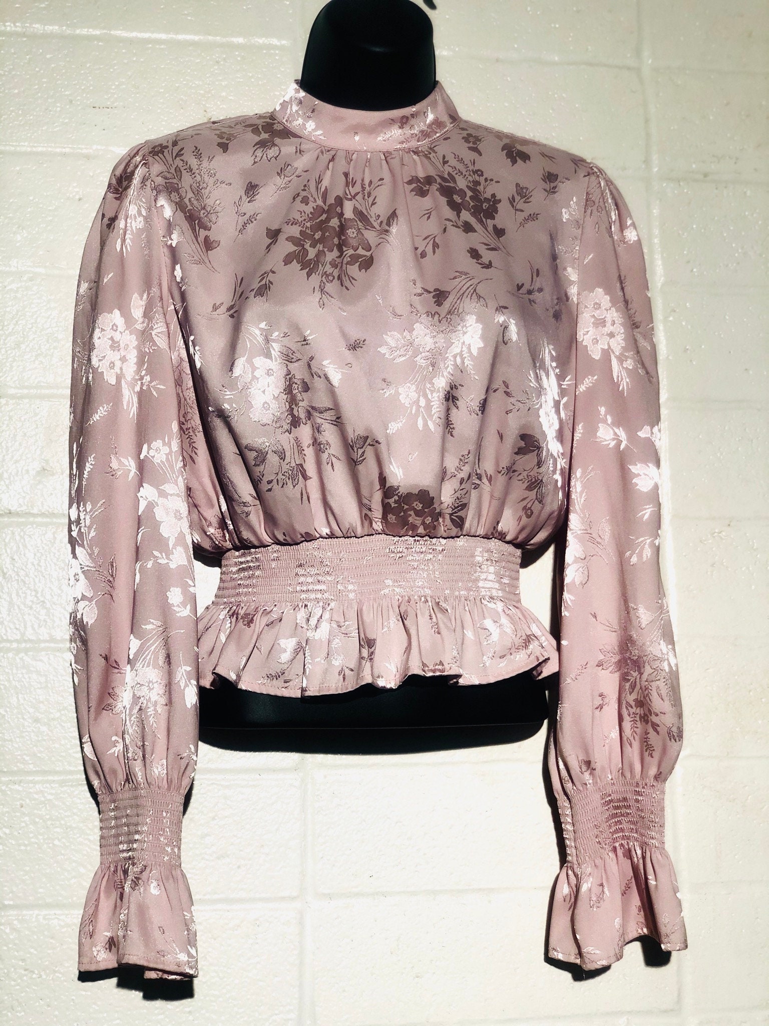Blouse With Roses - Etsy