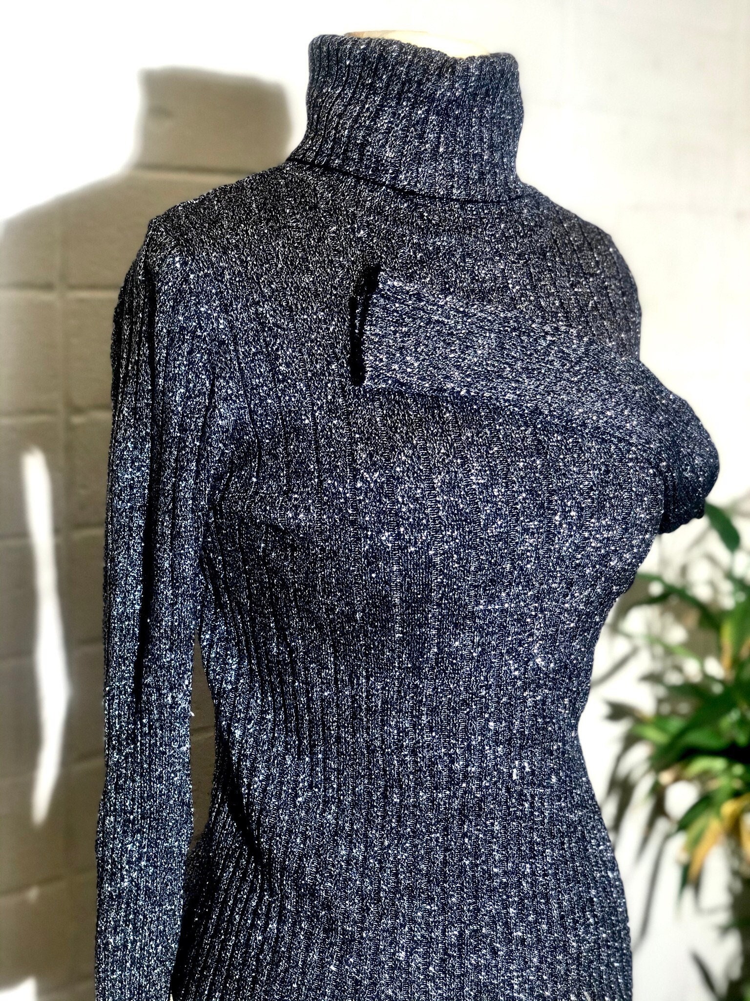 Metallic Turtleneck - Etsy
