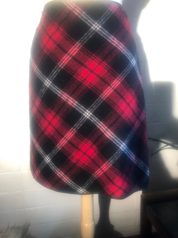 Tartan Plaid Mini Skirt hip warmer / boot skirt /… - image 6