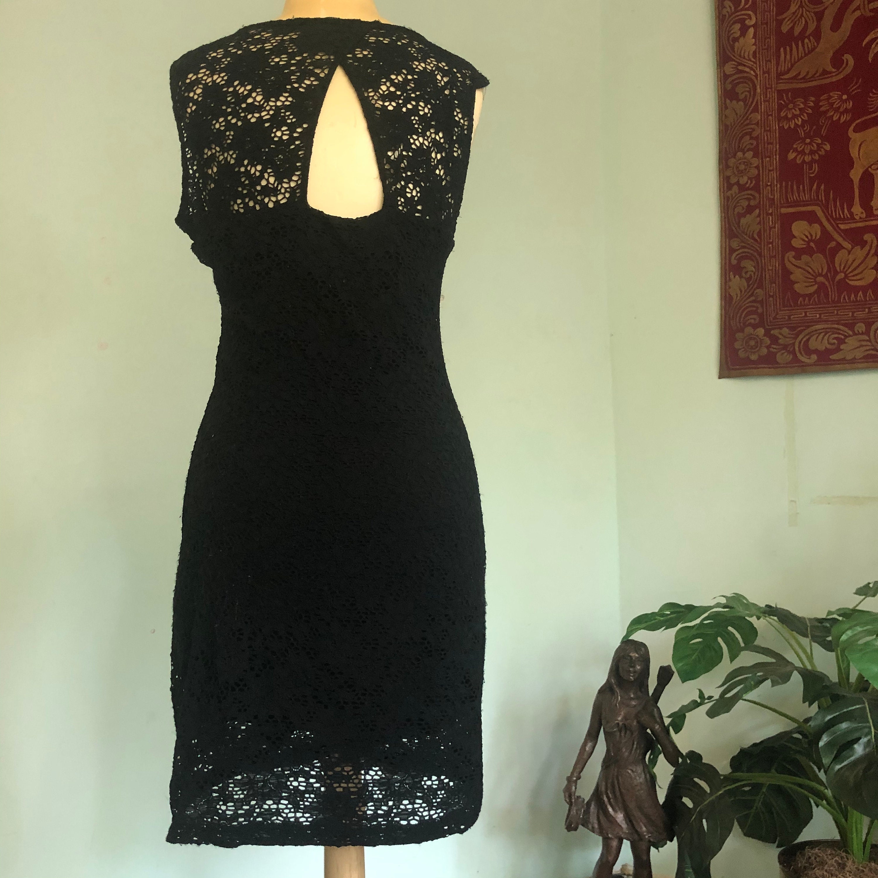 chinese dress ladies Airabella Lace Mini Dress Black