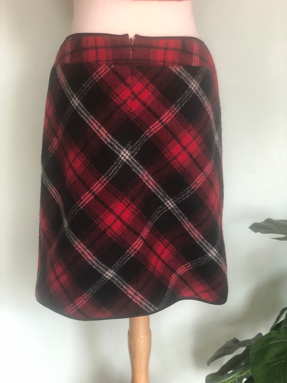 Tartan Plaid Mini Skirt hip warmer / boot skirt /… - image 8