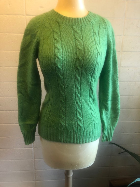 70s Crew Neck Sweater / New  Zealand wool pullove… - image 1