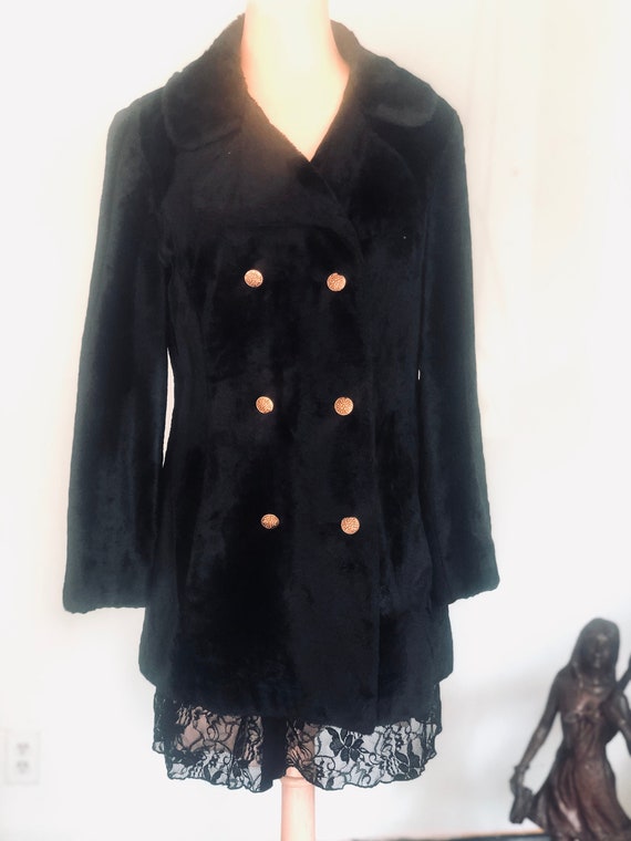 Black crushed velvet jacket best sale