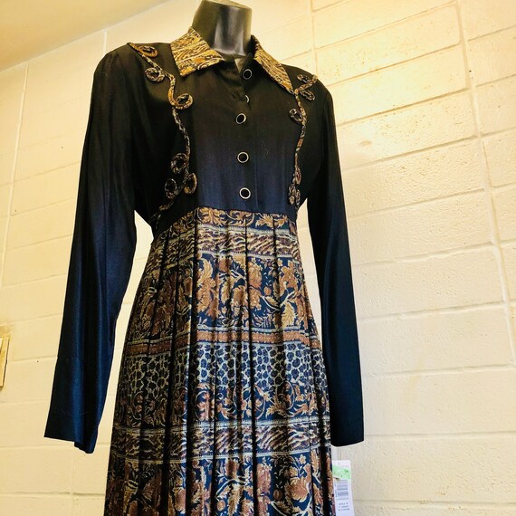 Pleated Jessica Howard Midi Dress  / terracotta p… - image 1