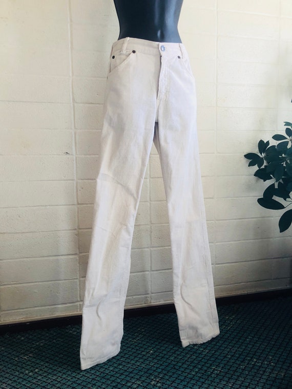 90s White Courduroy Jeans vintage Xsm / Gap brand… - image 1