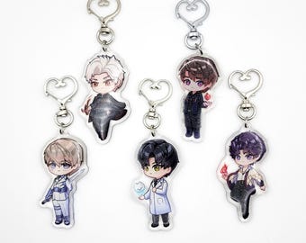 Love and Deepspace | LaDs | Sylus | Caleb | Xavier | Zayne | Rafayel CharacterAcrylic Keychain Charm