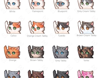 FU Cat Peeker Decals