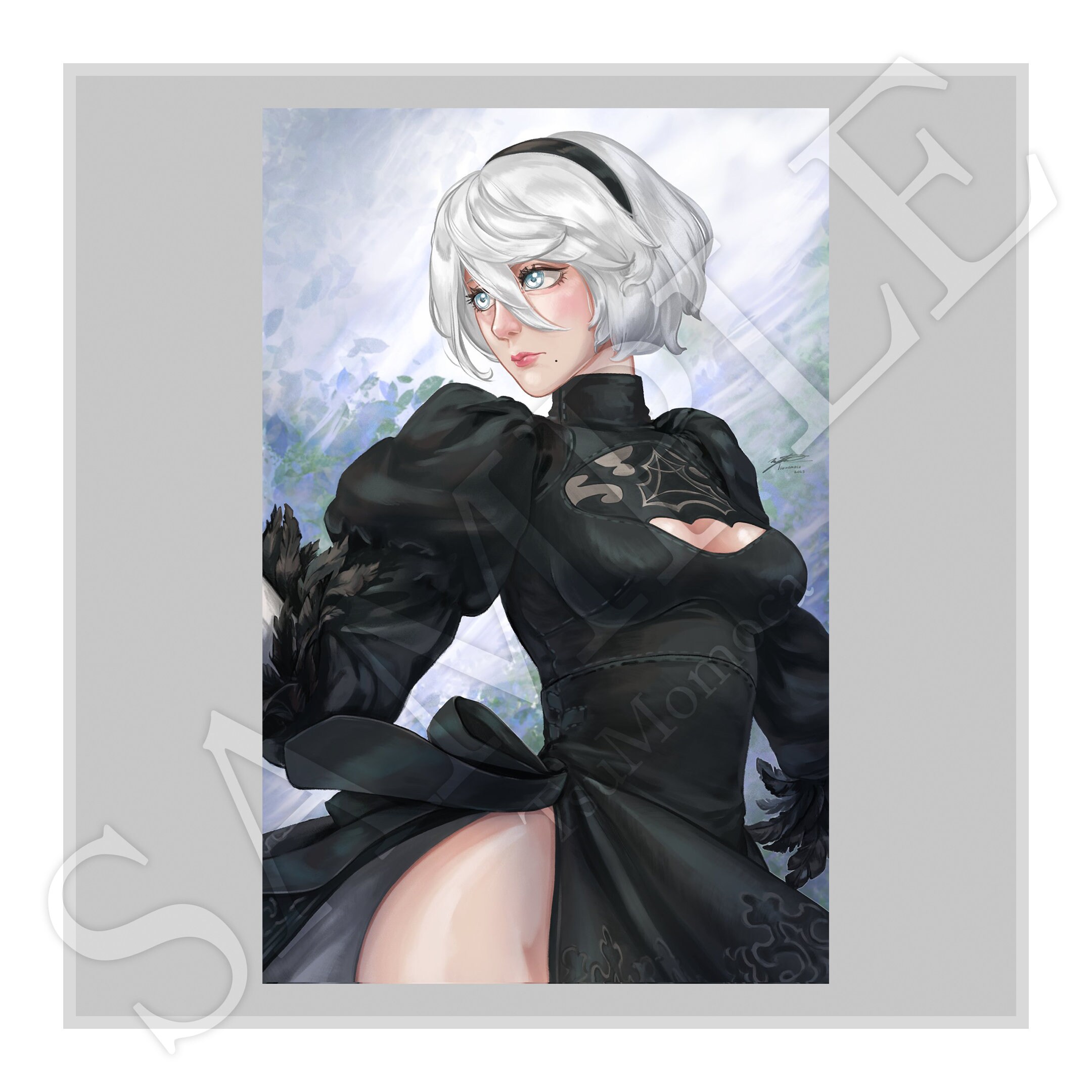 Nier Automata 2B Art Board Print for Sale by CassidyCreates