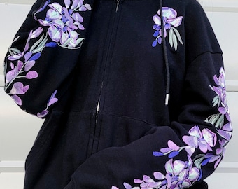 Wisteria Embroidered Hoodie