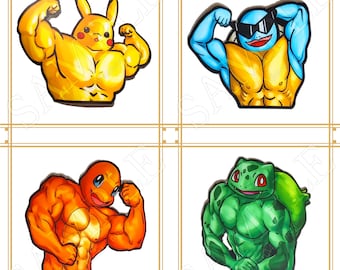 Buff Pokemon Stickers