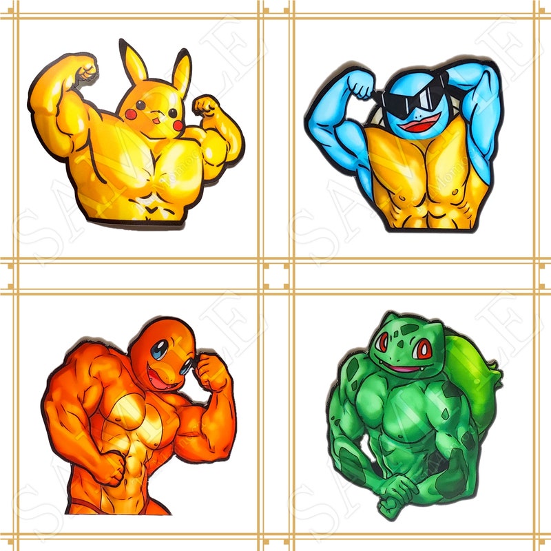 Buff Pikachu - Etsy