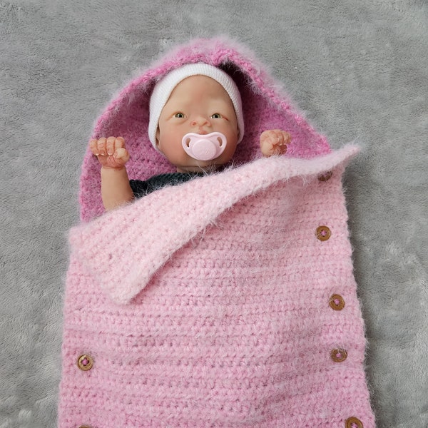 Pink Ombre doll sleep sack