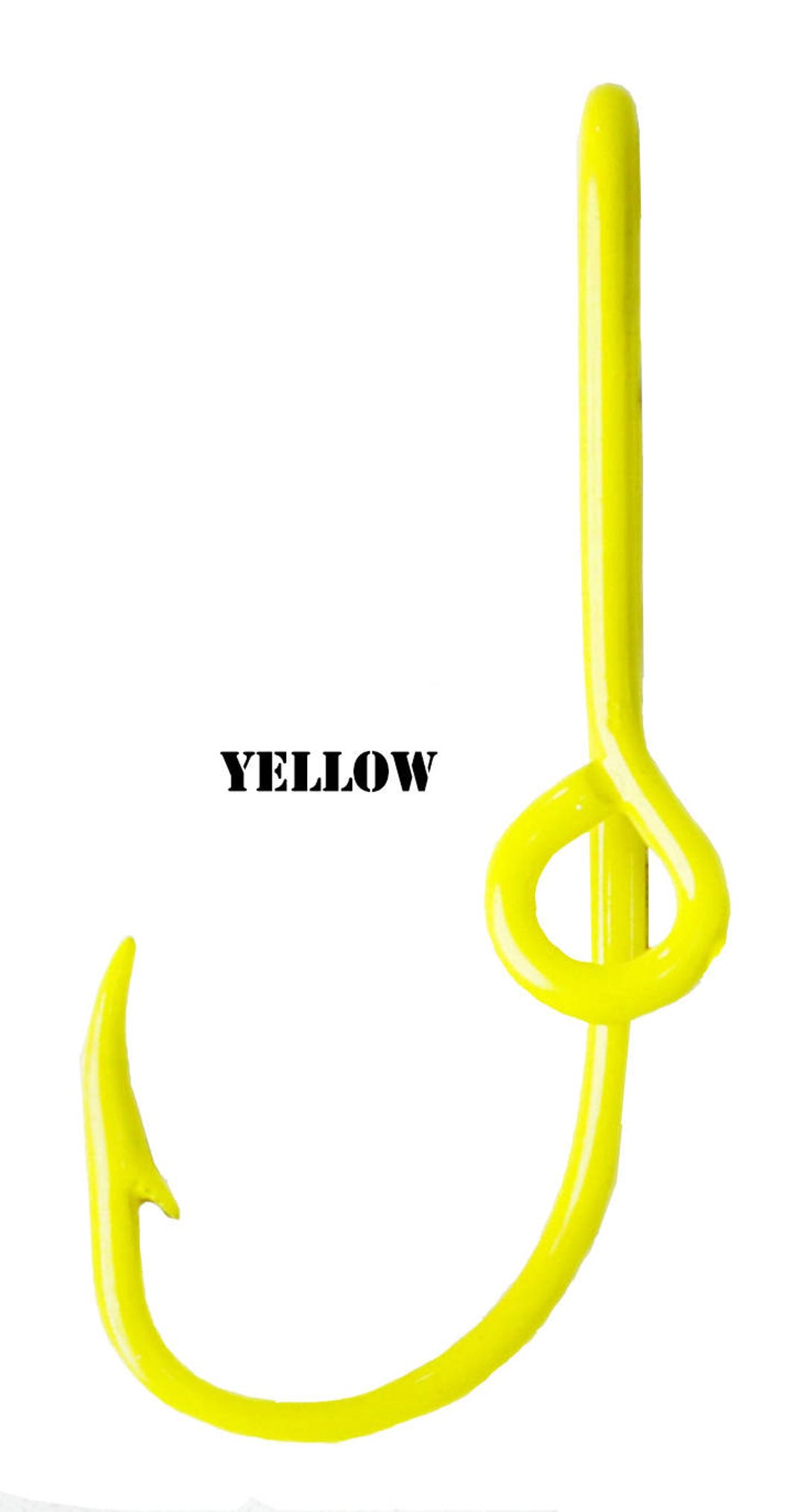 Yellow Powder Coated Fish Hook for Hat Brim or Bill Yellow Fish Hook Tie  Clasp Hat Clip for Hat or Cap Money Clip